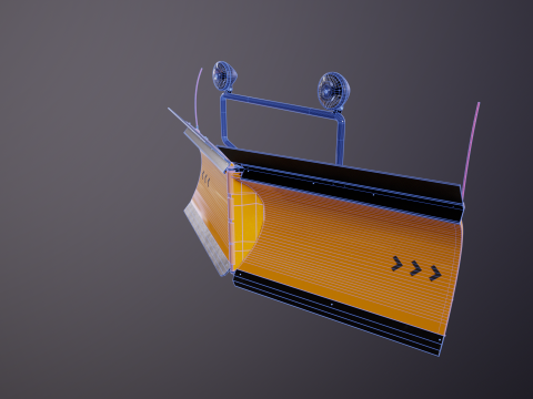 Sneeuwploeg V-blad 3D Model