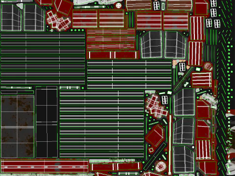 Semirimorchio a pianale ribassato usato Modello 3D