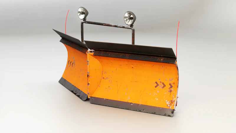 Lama a V per spazzaneve usata Modello 3D .c4d .max .obj .3ds .fbx .stl .blend 