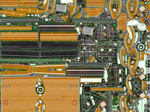 Used Snowplow V Blade 3D Model