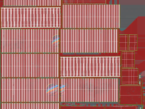 Semirimorchio generico usato con rimorchio per container ISO Modello 3D