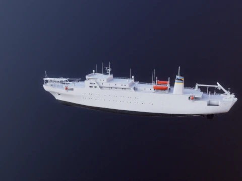 USNS 제우스 3D 모델