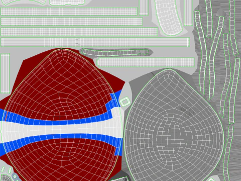 Vecchio casco da football americano usato Modello 3D