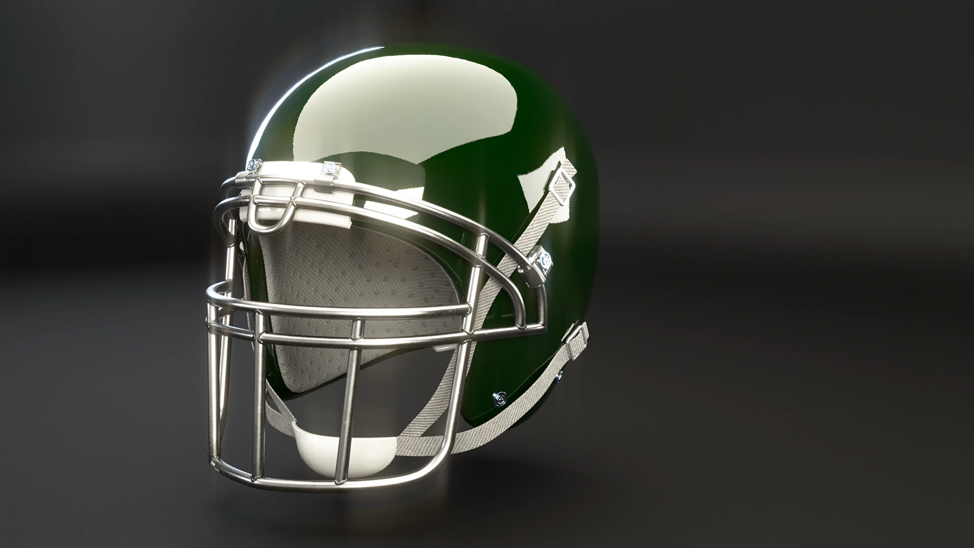 Old Used American Football Helmet 3D Model .c4d .max .obj .3ds .fbx .stl .blend 