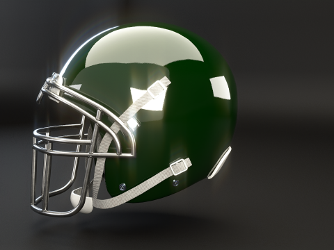 Старий уживаний шолом для американського футболу 3D Модель
