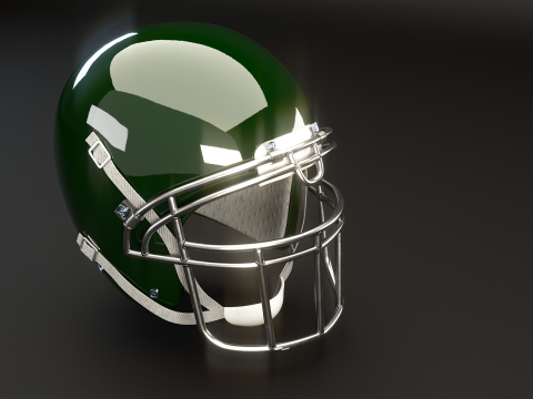 Старий уживаний шолом для американського футболу 3D Модель