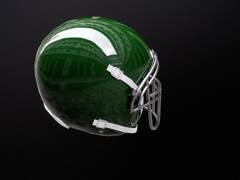 Старий уживаний шолом для американського футболу 3D Модель