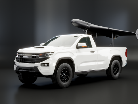 GERAN-2 en pick-upwerper 3D Model