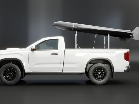 GERAN-2 e Pickup Launcher Modello 3D