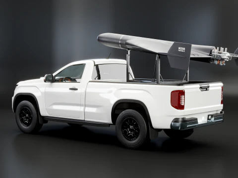 GERAN-2 e Pickup Launcher Modello 3D