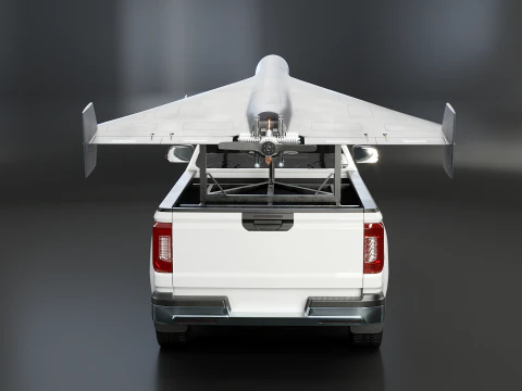 GERAN-2 e Pickup Launcher Modello 3D