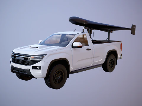 GERAN-2 e Pickup Launcher Modello 3D