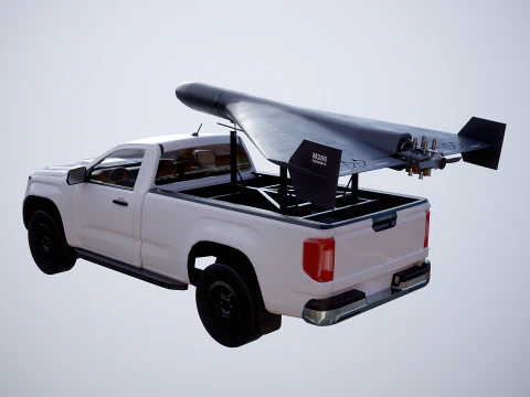 GERAN-2 e Pickup Launcher Modello 3D