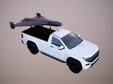 GERAN-2 e Pickup Launcher Modello 3D