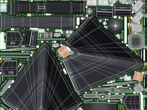 GERAN-2 e Pickup Launcher Modello 3D