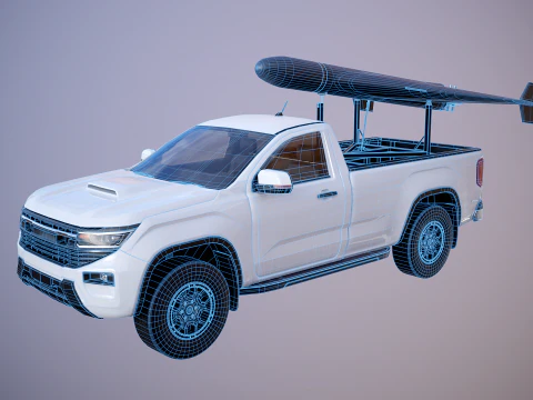 GERAN-2 e Pickup Launcher Modello 3D