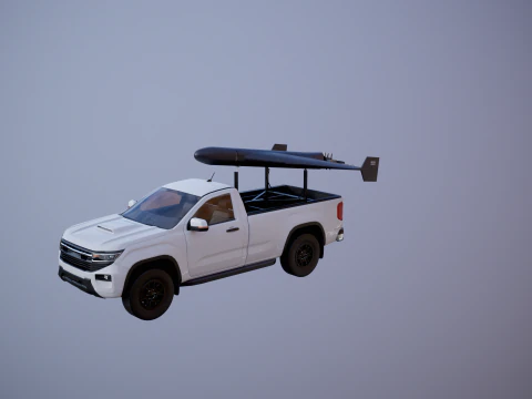 GERAN-2 e Pickup Launcher Modello 3D