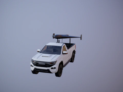 GERAN-2 e Pickup Launcher Modello 3D