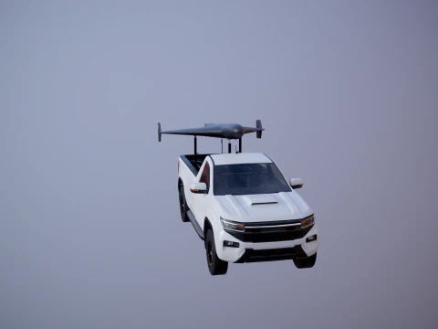 GERAN-2 e Pickup Launcher Modello 3D