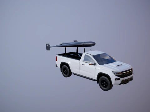 GERAN-2 e Pickup Launcher Modello 3D