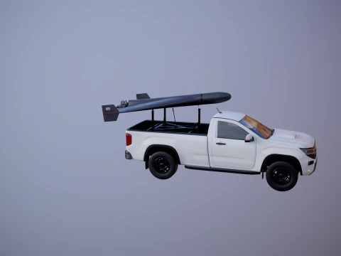 GERAN-2 e Pickup Launcher Modello 3D