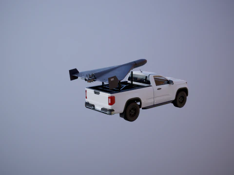 GERAN-2 e Pickup Launcher Modello 3D