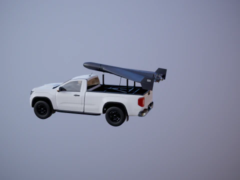 GERAN-2 e Pickup Launcher Modello 3D