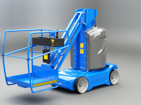 Elektryczny podnośnik magazynowy Model 3D