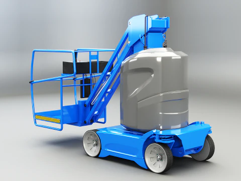 Electric Warehouse Boom Lift 3D Model