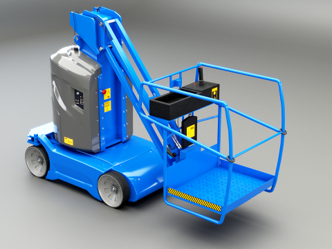 Electric Warehouse Boom Lift 3D Model