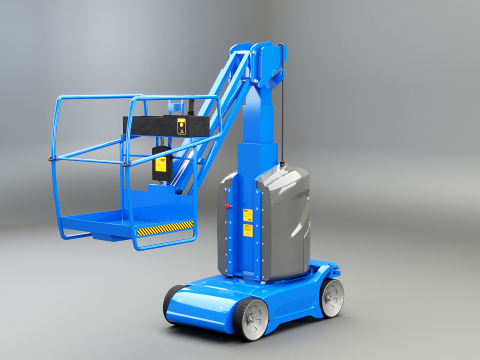Electric Warehouse Boom Lift 3D Model