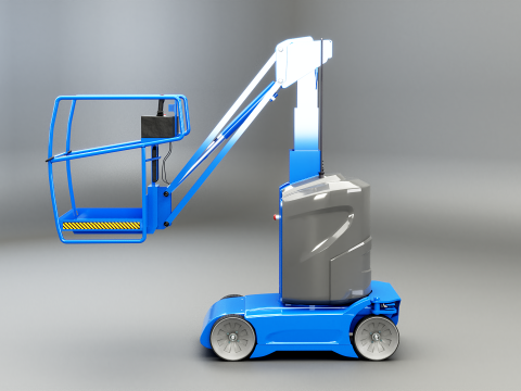 Electric Warehouse Boom Lift 3D Model