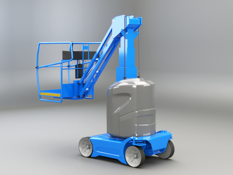 Electric Warehouse Boom Lift 3D Model