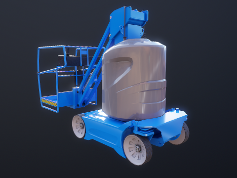 Electric Warehouse Boom Lift 3D Model