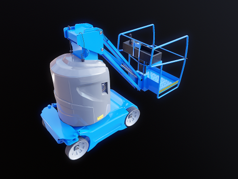 Electric Warehouse Boom Lift 3D Model