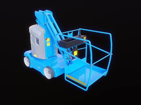 Electric Warehouse Boom Lift 3D Model
