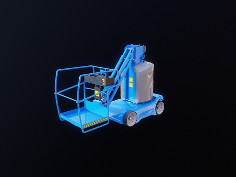 Electric Warehouse Boom Lift 3D Model