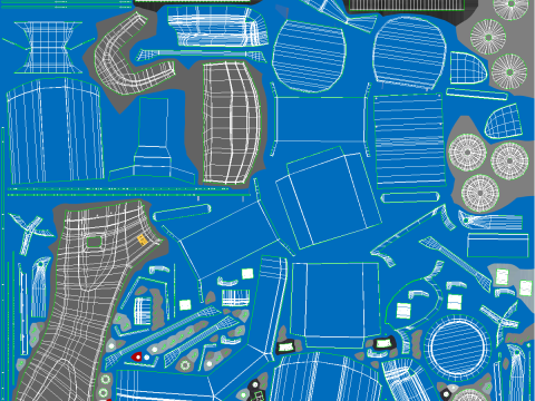 Electric Warehouse Boom Lift 3D Model