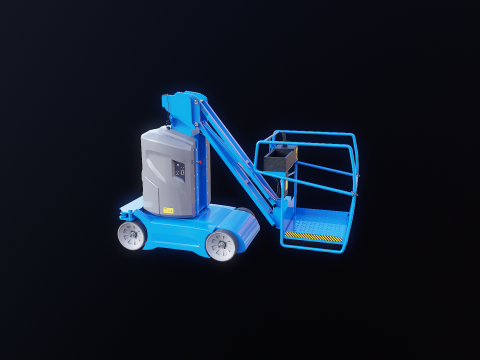 Electric Warehouse Boom Lift 3D Model