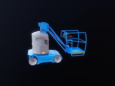 Electric Warehouse Boom Lift 3D Model