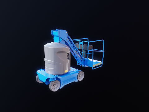 Electric Warehouse Boom Lift 3D Model