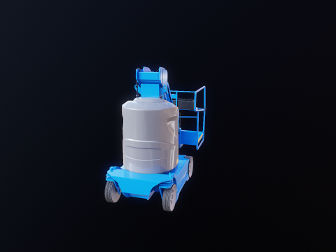 Electric Warehouse Boom Lift 3D Model