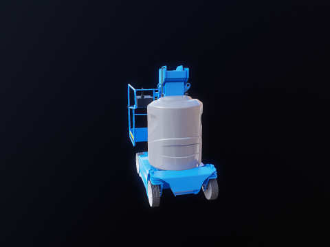 Electric Warehouse Boom Lift 3D Model