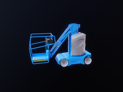Electric Warehouse Boom Lift 3D Model