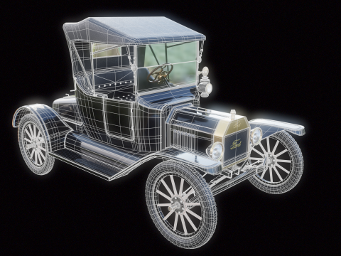 T roadster 1915 Modelo 3D