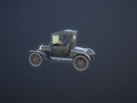 T Roadster 1915 envelhecido Modelo 3D