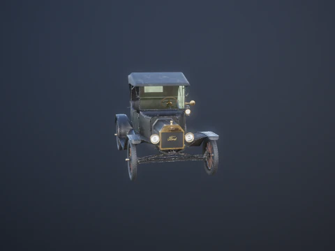 T Roadster 1915 envelhecido Modelo 3D