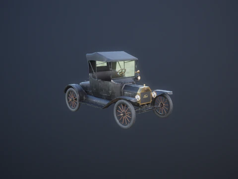 T Roadster 1915 envelhecido Modelo 3D