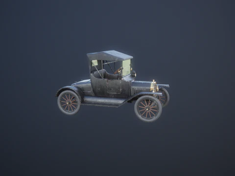 T Roadster 1915 envelhecido Modelo 3D