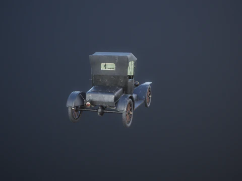 T Roadster 1915 envelhecido Modelo 3D